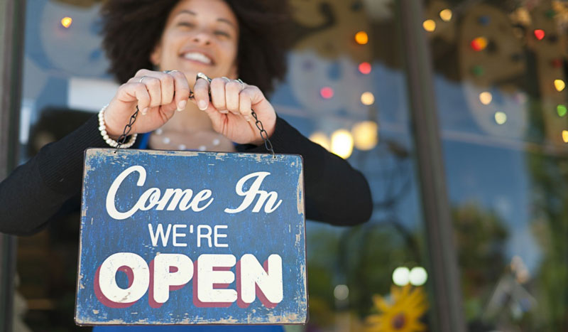 open business sign 